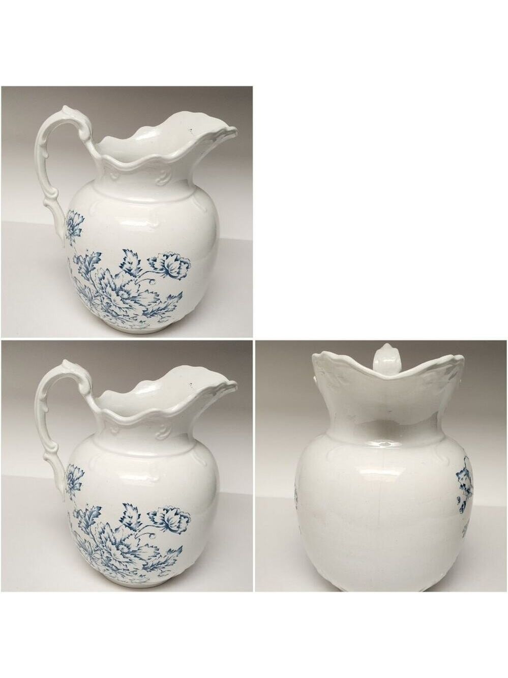 Warranted England Antique 1940s 5pc Pitcher/ Basin Wash Set Super Rare Find - Picture 6 of 16